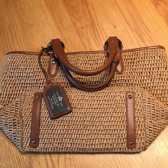 Ralph Lauren straw satchel - Picture 5 of 7